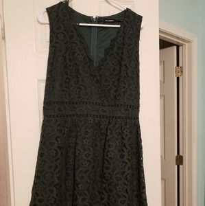 Green lace dress